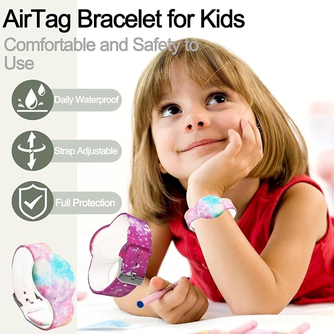4 Pack Waterproof AirTag Bracelet - Image 2