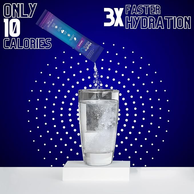 HydroMATE Electrolytes Powder Drink Mix Packets Hydration Accelerator Low Sugar - Image 5