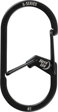 Nite IZE GS2-01-R6 G-Series Dual Chamber Carabiner, Size #2 1-Pack by Nite+Ize