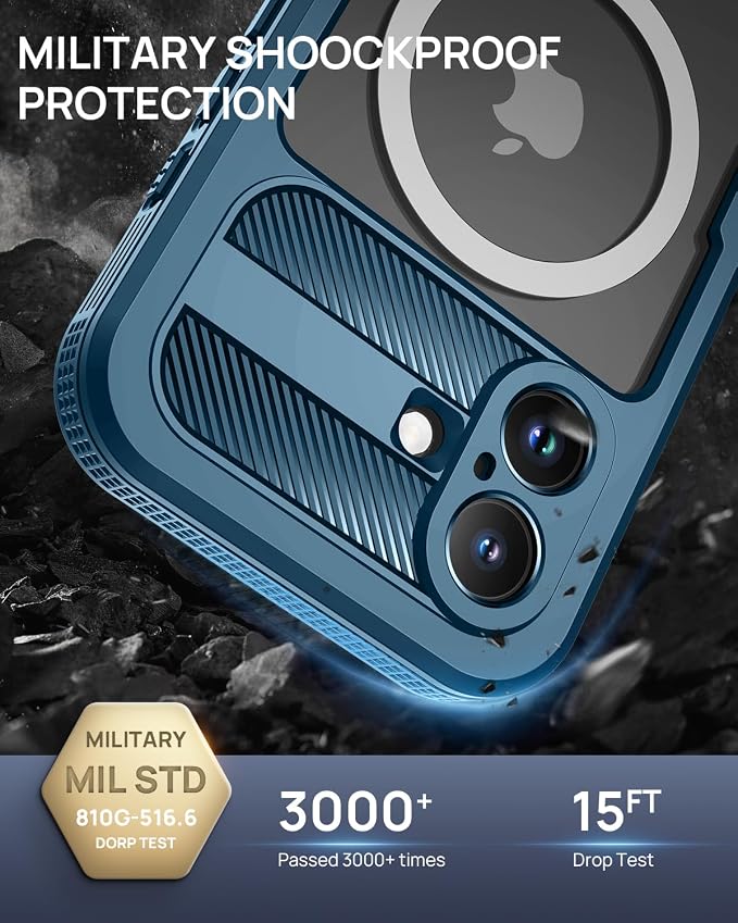 Lanhiem Magnetic for iPhone 16 Plus Case, IP68 Waterproof Dustproof Case - Image 5