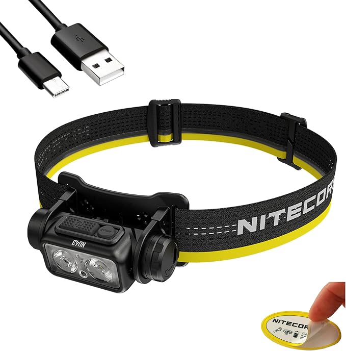 Nitecore NU43 Rechargeable Headlamp, 1400 lumens USB-C Bright Lightweight by NITECORE