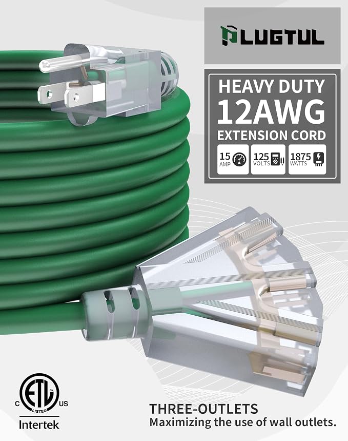 6Ft 12/3 Outdoor Extension Cord - Image 2