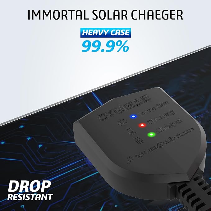 OYMSAE White 20W 12V Solar Panel Battery Charger Portable Waterproof Power - Image 8