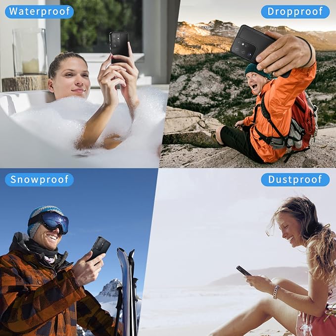 Lanhiem Magnetic for Samsung Galaxy S23 Ultra Case, IP68 Waterproof Dustproof - Image 8