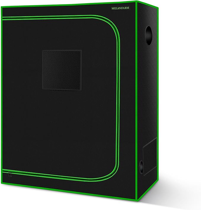 MELONFARM 4x2 Grow Tent, 48"x24"x60'' High Reflective 600D Diamond Mylar Canvas with Observation Window and Floor Tray for Hydroponic Indoor Plant Growing