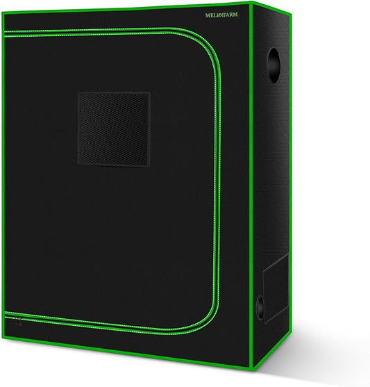 MELONFARM 4x2 Grow Tent, 48"x24"x60'' High Reflective 600D Diamond Mylar Canvas with Observation Window and Floor Tray for Hydroponic Indoor Plant Growing