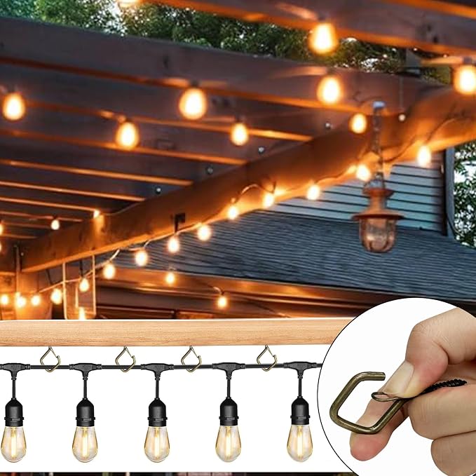 60 Pcs Bronze Eye Hooks Screw Heavy Duty, Ceiling Hooks - Image 4
