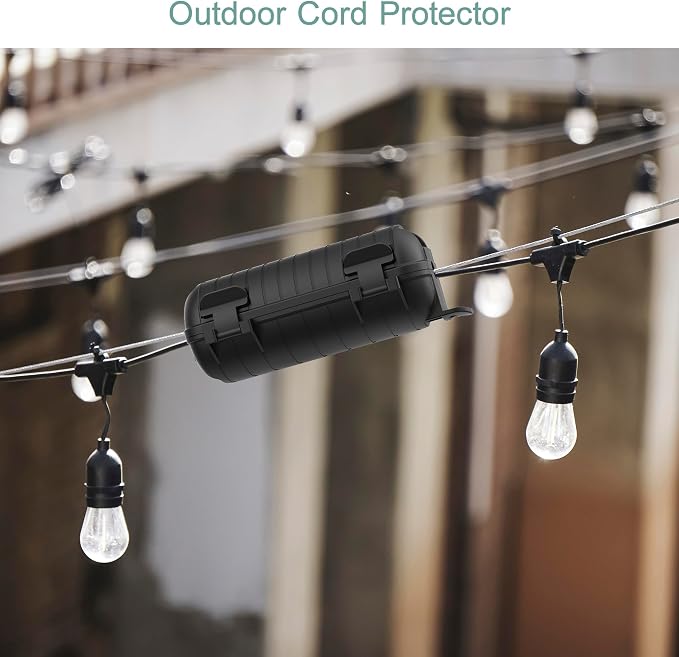 Extension Cord Cover Outdoor, 6 Pack IP54 Water-Resistant Power Cord Protector - Image 3