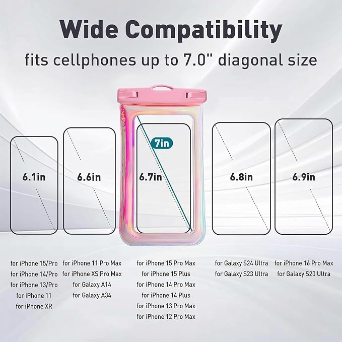 Floatable Waterproof Phone Pouch Case 2 pax - Image 2