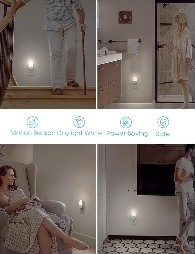 L LOHAS LED Motion Sensor Night Light Plug in, Motion Activated Night Light - Image 7