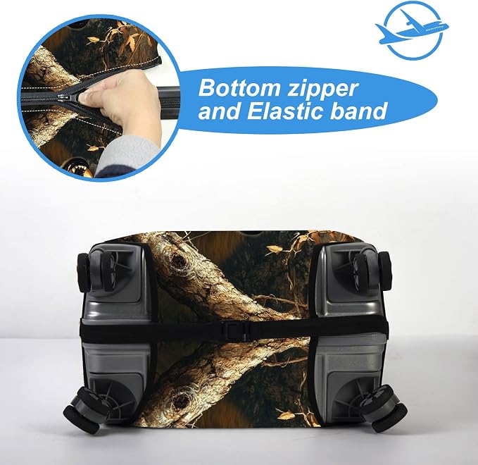 Luggage Cover Protector for 22-24 Inch Suitcases, TSA Approved Elastic Travel - Image 5