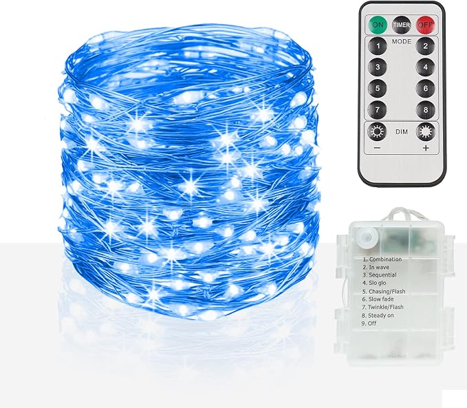suddus 33ft 100 LED Outdoor String Lights, Led Twinkle Lights by SUDDUS