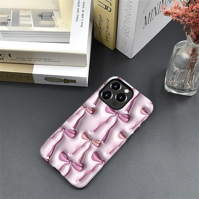 for iPhone 15 Pro Max Case, HL2 Abstract Ribbons Bows Hybrid 2 Layer Hard Shell - Image 5