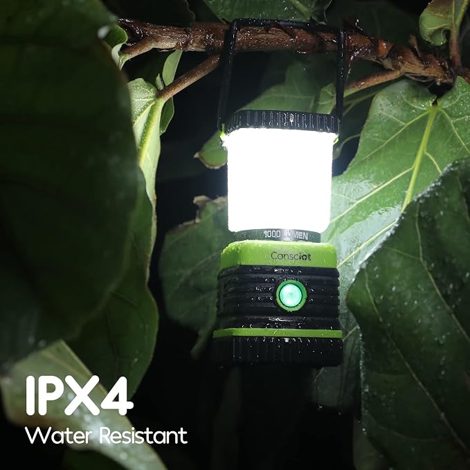 LED Camping Lantern Rechargeable, Consciot Camping Lights, 4 Light Modes - Image 7