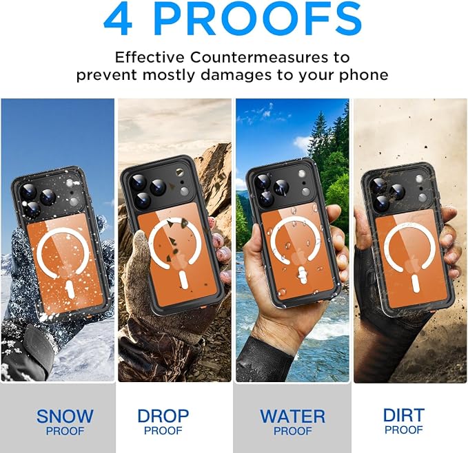 AICase for iPhone 17 Pro Max Case Waterproof Clear - Image 2