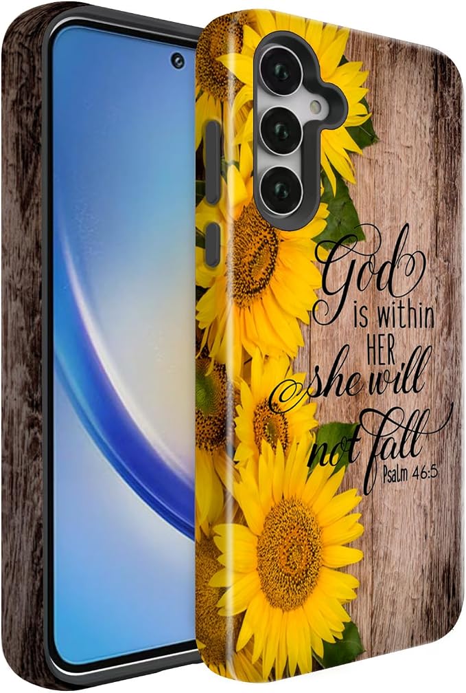 Compatible for Samsung Galaxy S25 Plus 5G Case, Dual Layer Heavy Duty 2 in 1 by BSMOSPER