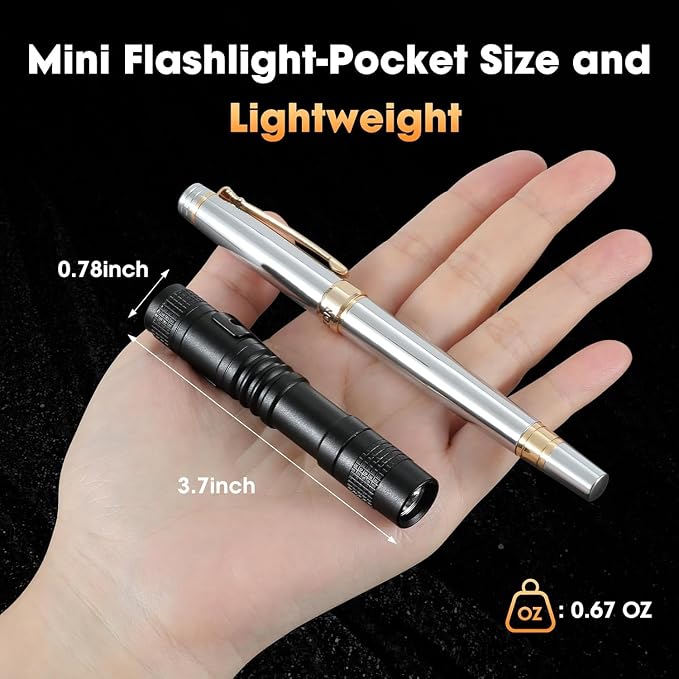 Mini Flashlight, Waterproof Pocket LED Purse Light - Image 4