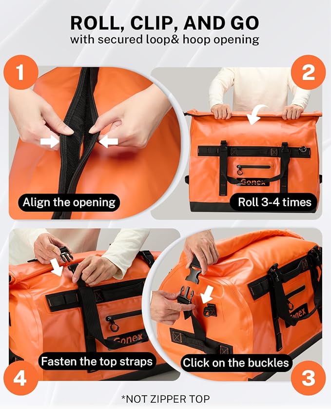 Gonex Waterproof Duffel Bag, 150L Heavy Duty Dry Duffle Bag - Image 6