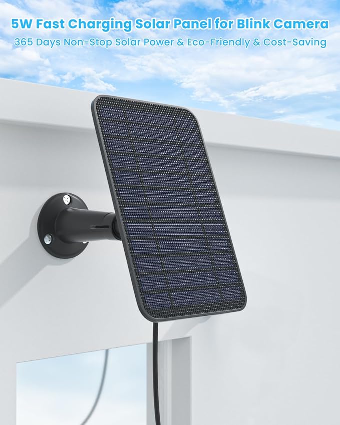5W Solar Panel Compatible with Blink Outdoor 4/2K+ Camera, Solar Panel Charger - Image 4