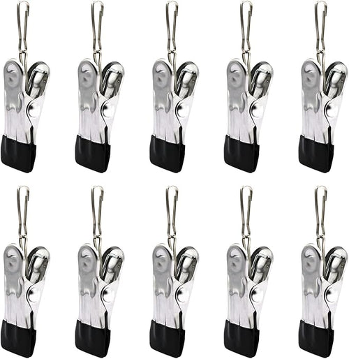 10PCS Small Clothes Pin with Hook by BERYLER