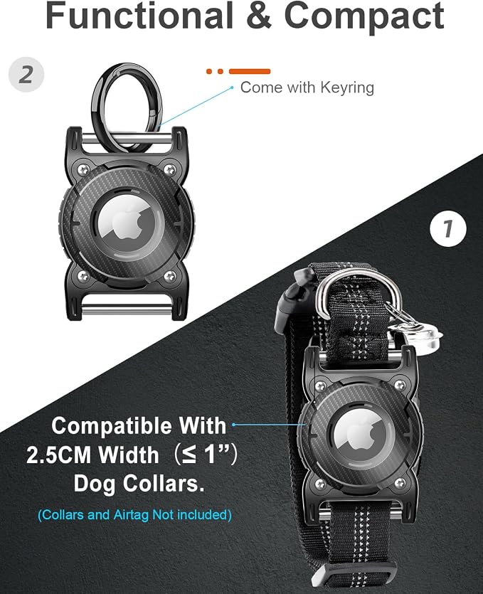 ONEONTA Airtag Dog Collar Holder | Airtag Dog Waterproof - Image 4