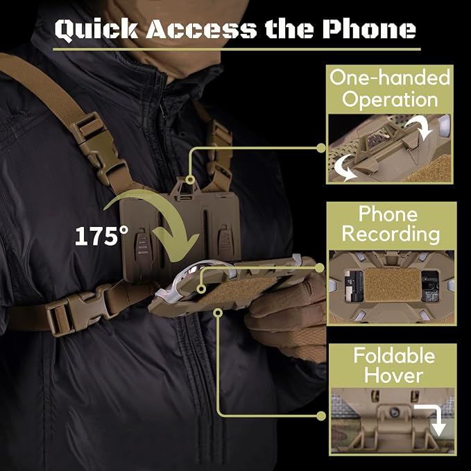 Let Me Be FoldPanel Chest Vest Set, Chest Rig Phone Mount - Image 3