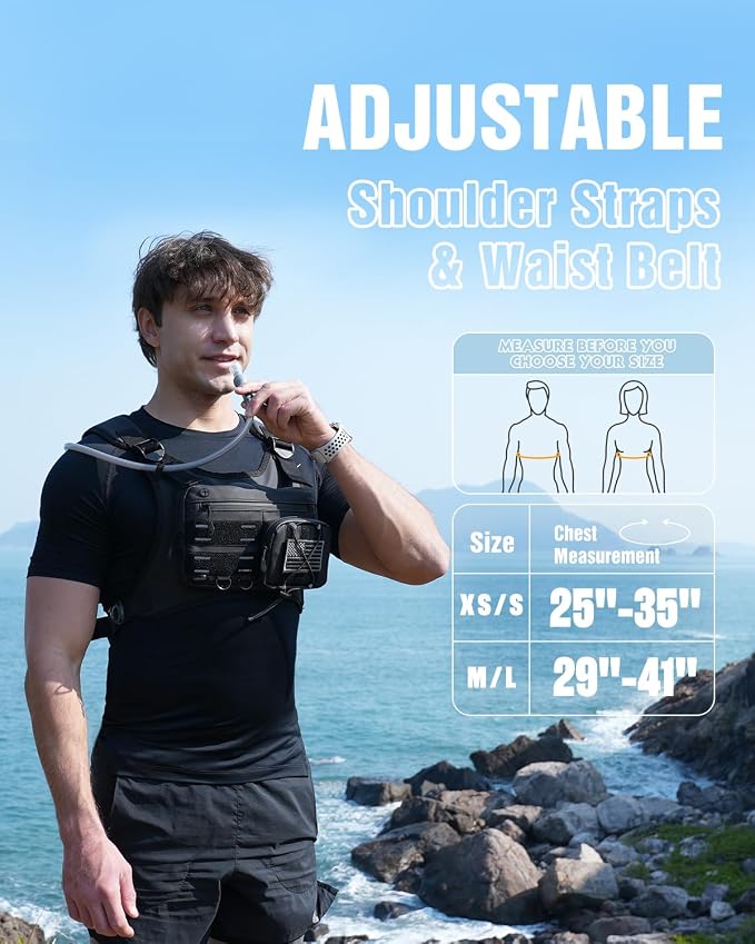 Zelvot Running Vest with 2L Water Bladder, Hydration Backpack, U.S. Original - Image 4