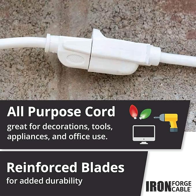 Iron Forge Cable Weatherproof 75 Ft Outdoor Extension Cord - Image 7
