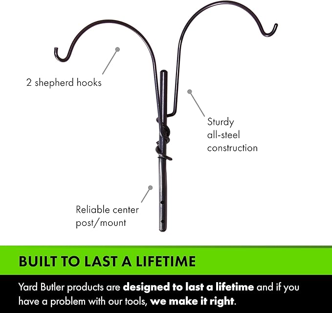 Yard Butler IYTUM-2H Plant Stand, Medium