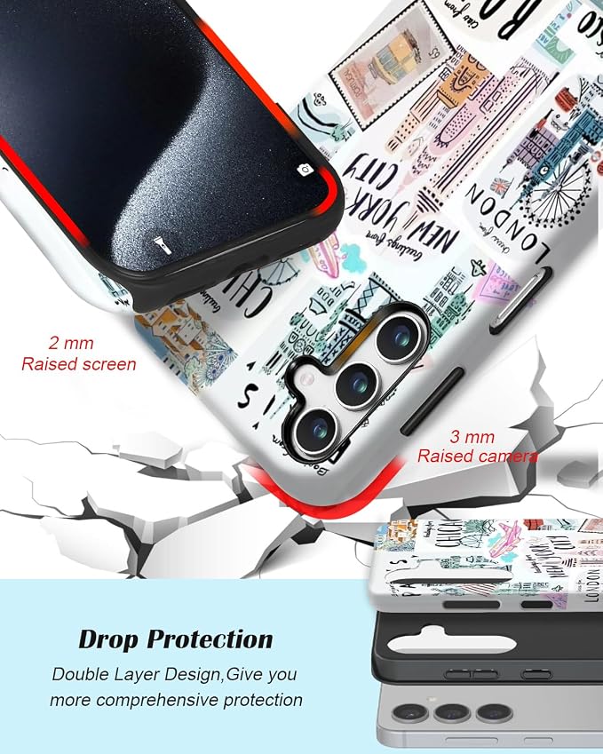 Compatible for Samsung Galaxy A57 5G Case, Dual Layer Heavy Duty 2 in 1 - Image 3