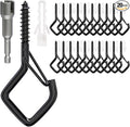 20 PCS Screw Hooks with Safety Buckle, Heavy Duty Ceiling Hooks by Unknown