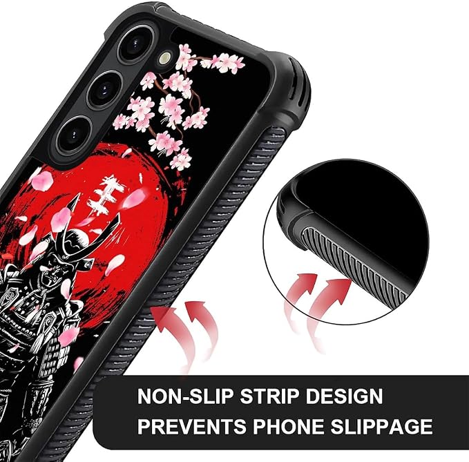 for Samsung Galaxy S23 Plus Case, Sakura Japanese Samurai Pattern Graphic - Image 3