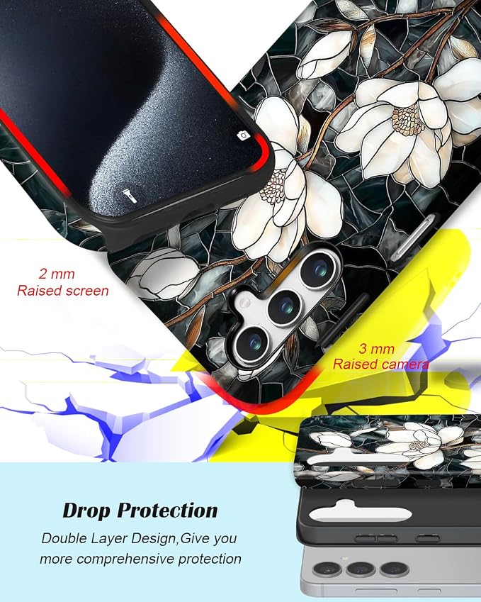 Compatible for Samsung Galaxy A57 5G Case, Dual Layer Heavy Duty 2 in 1 - Image 3