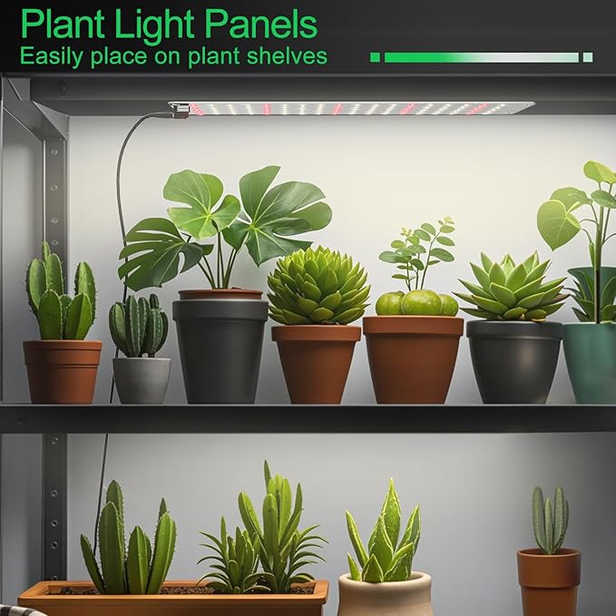 TONYFUL LED Grow Lights, 360 LEDs Plant Lights for Indoor Growing, 36W Premium Full Spectrum Grow Light with 4/8/12H Timer, 10 Dimmable Levels - Ideal for Indoor Growing (4Pcs)