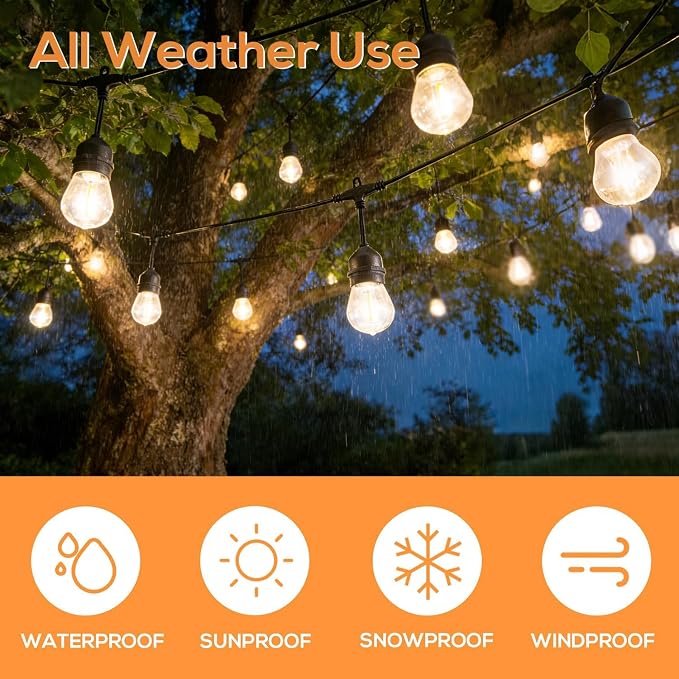 SUNTHIN 50FT Outdoor String Light - Image 4