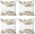 Ambesonne Flower Throw Pillow Cushion Case Pack of 4, Pure Romantic Orchids by Ambesonne