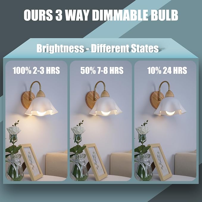 6Pack Rechargeable Emergency Light Bulb, A19 9W Daylight 6000K Self-Charging - Image 8