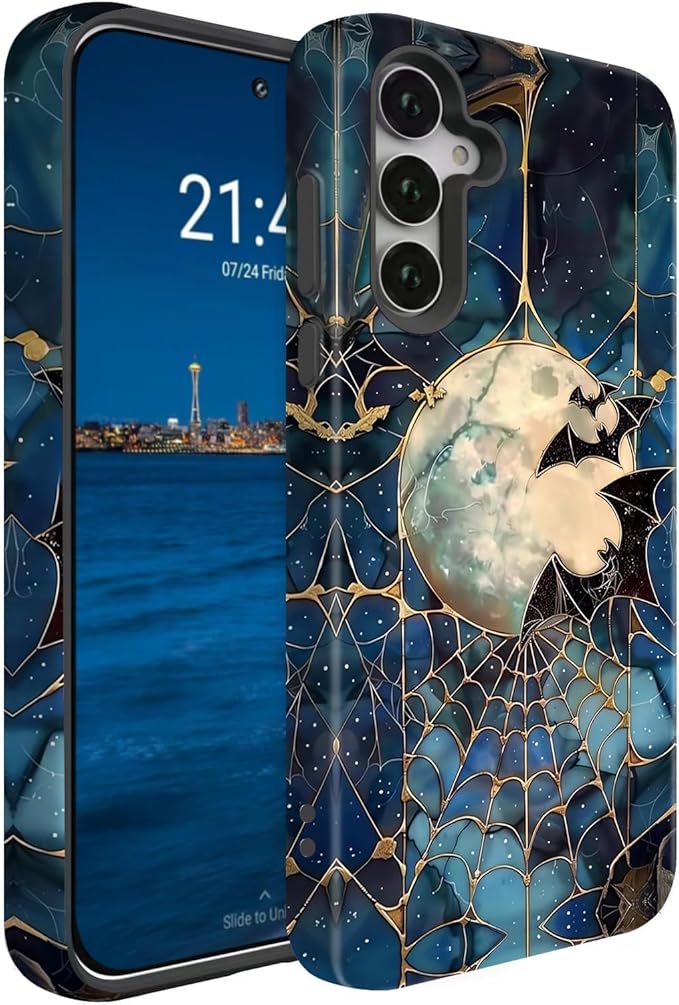 Compatible for Samsung Galaxy S25 FE 5G Case, Dual Layer Heavy Duty 2 in 1 by BSMOSPER