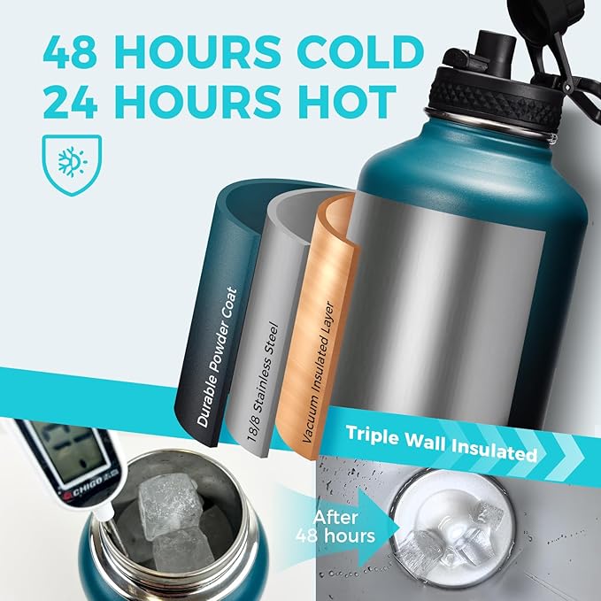 64OZ Stainless Steel Water Bottles - Image 3