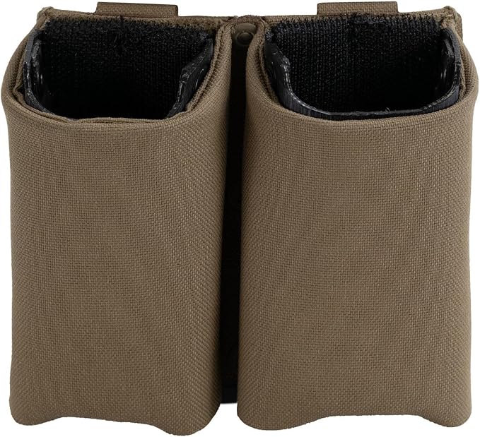 Double Pistol Magazine Pouch, High-Strength Laminate Material, MOLLE Compatible by PointBlankDutyGear