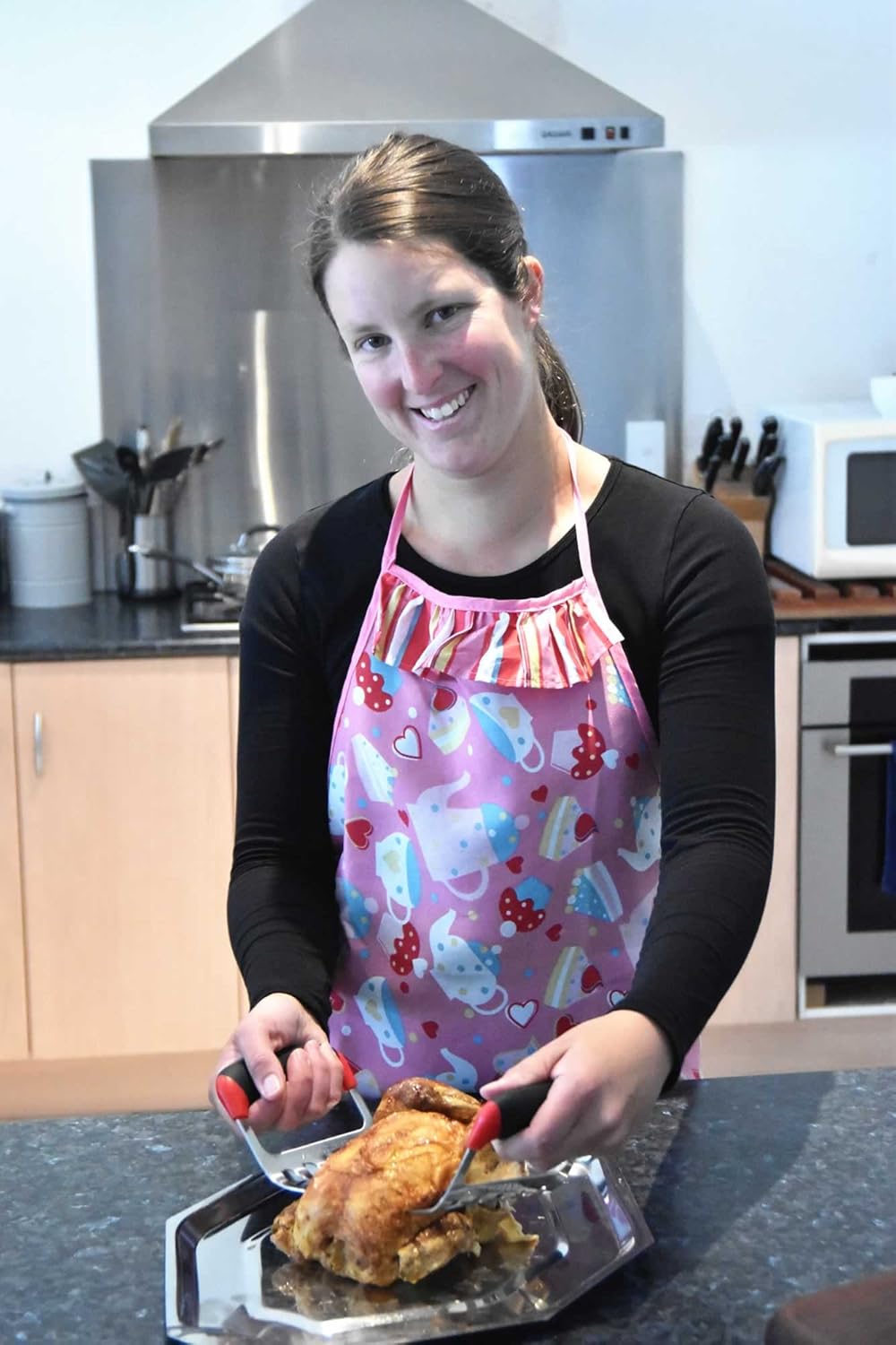 Meat Claws Stainless Steel - Premium Soft Rubber Handles for Ultimate Comfort and Grip! Wolverine Claws shreds Pulled Pork and BBQ Meat quickly and easily!