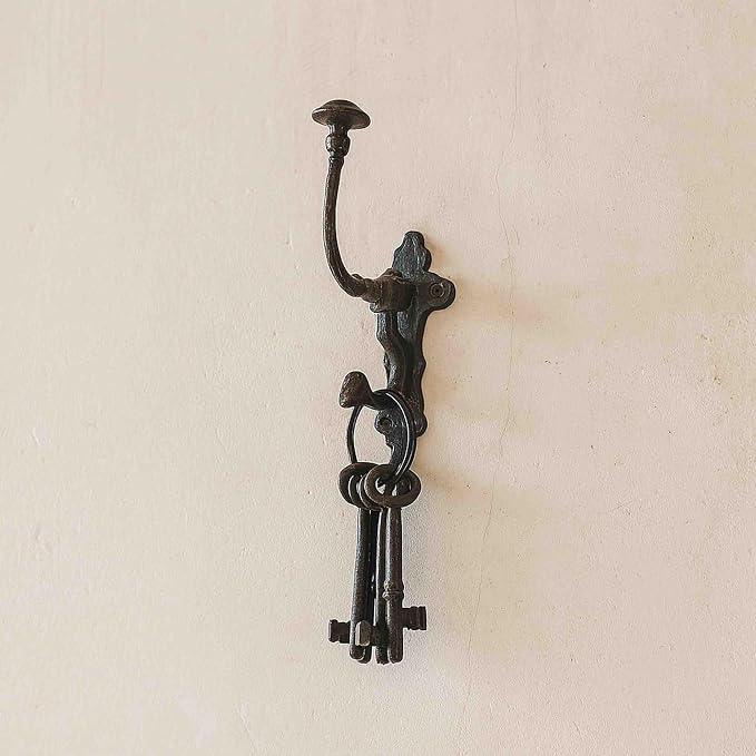 Mystic Colonial Rustic Cast Iron Wall Hooks – Heavy Duty Vintage Utility Hooks - Image 7