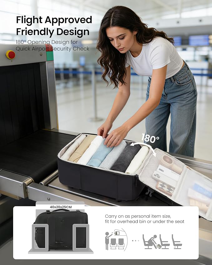 LOVEVOOK 50L Carry on Backpack, Large 17 Inch Travel Backpack - Image 5