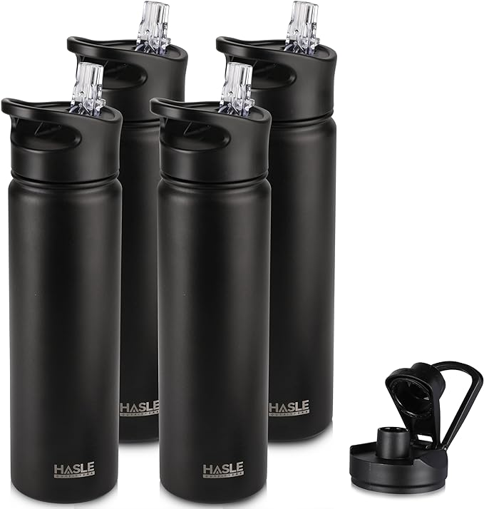 HASLE OUTFITTERS Insulated Water Bottle 22 oz Double Wall Stainless Steel Water by HASLEOUTFITTERS