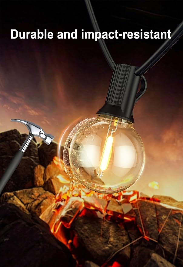 DAMAING Outdoor String Lights 400FT Patio Lights - Image 3