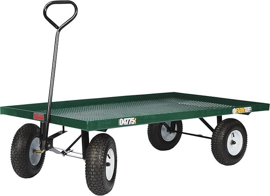 Millside Industries Steel Flatbed Garden Wagon - 800-Lb. Capacity, 60in.L x 36in.W, Model Number 04775