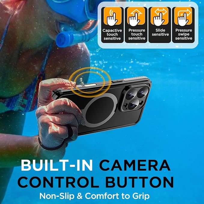 AICase Magnetic for iPhone 16 Pro Case Waterproof Magsafe Shockproof Protective - Image 4