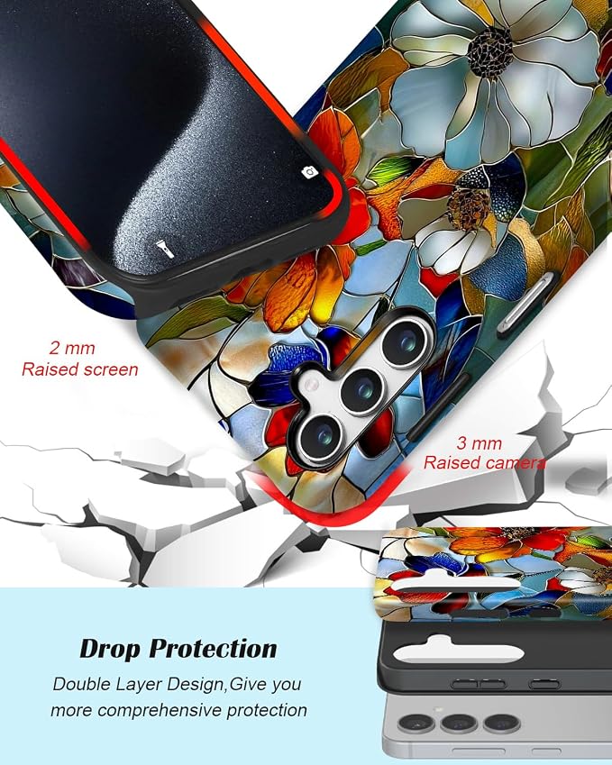 Compatible for Samsung Galaxy A37 5G Case, Dual Layer Heavy Duty 2 in 1 - Image 3