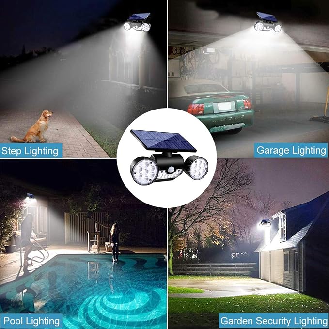 Outdoor Solar Lights, 30 LED Solar Security Lights - Image 6