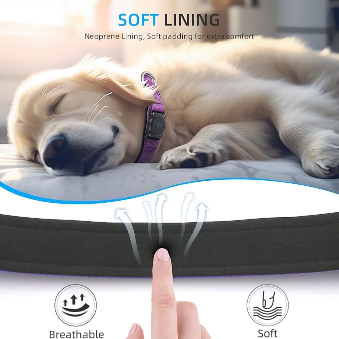 Upgraded AirTag Dog Collar, IP68 Waterproof Air Tag Dog Collar Holder, - Image 8
